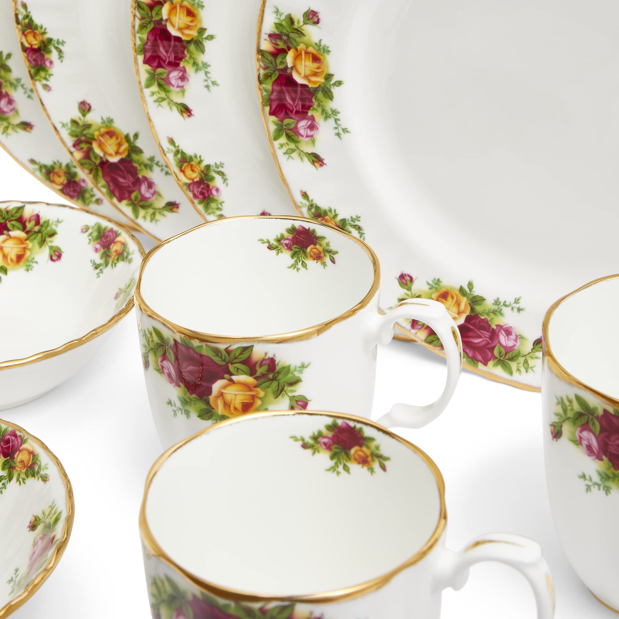 Royal Albert Old Country Roses 12-Piece Breakfast Set - Image 5