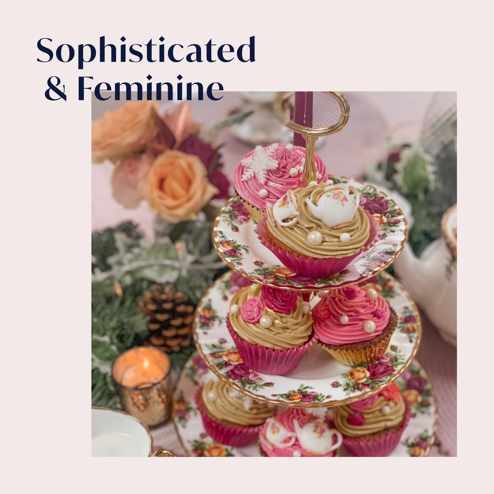 Royal Albert Old Country Roses Cake Stand Three-Tier - Image 6