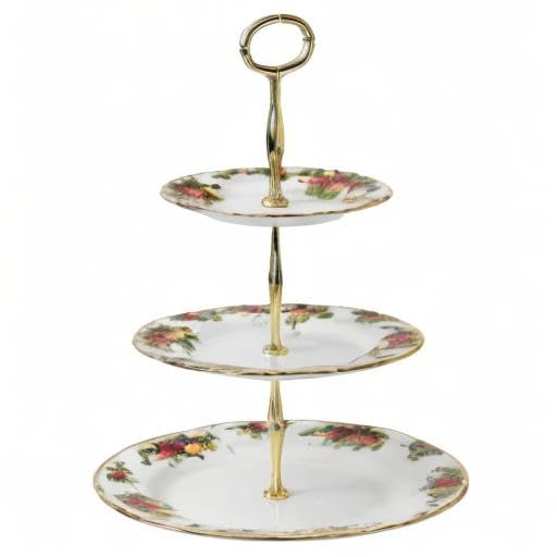 Royal Albert Old Country Roses Cake Stand Three-Tier - Image 8