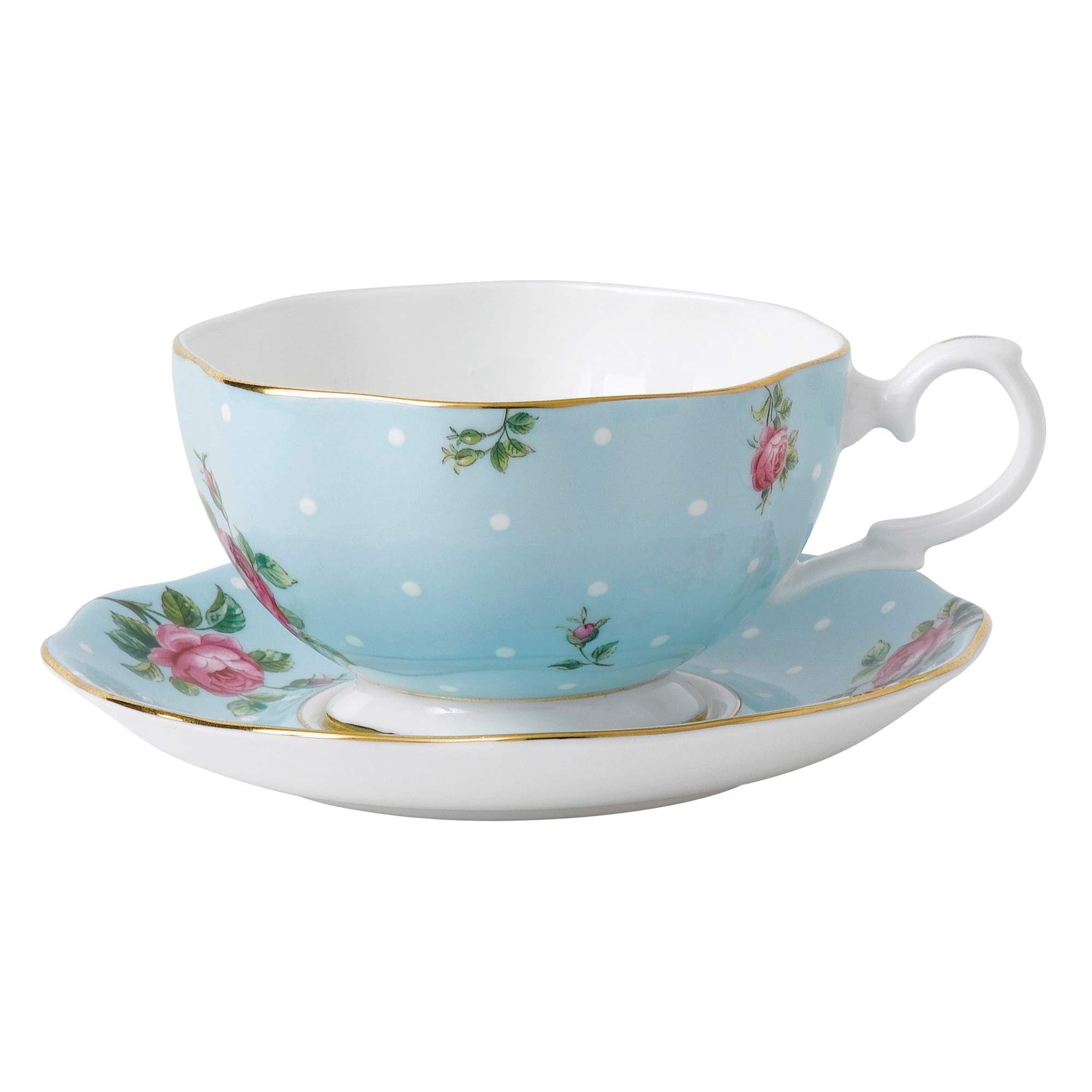 Royal Albert Polka Blue Tea For One , 3 Piece Set - Image 3